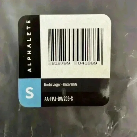 ALPHALETE Bonded Jogger Black-White - Picture 5 of 5